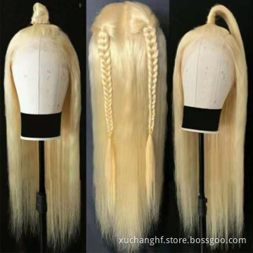 10a grade 613 unprocessed 100% brazilian human hair full lace wigs,curly 613 blonde hd transparent full lace human hair wig